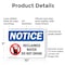 Signmission Reclaimed Water Do Not Drink, 10 in W x Rectangle, Plastic OS-2PACK-NS-P-710-L-17995 - alternate 6